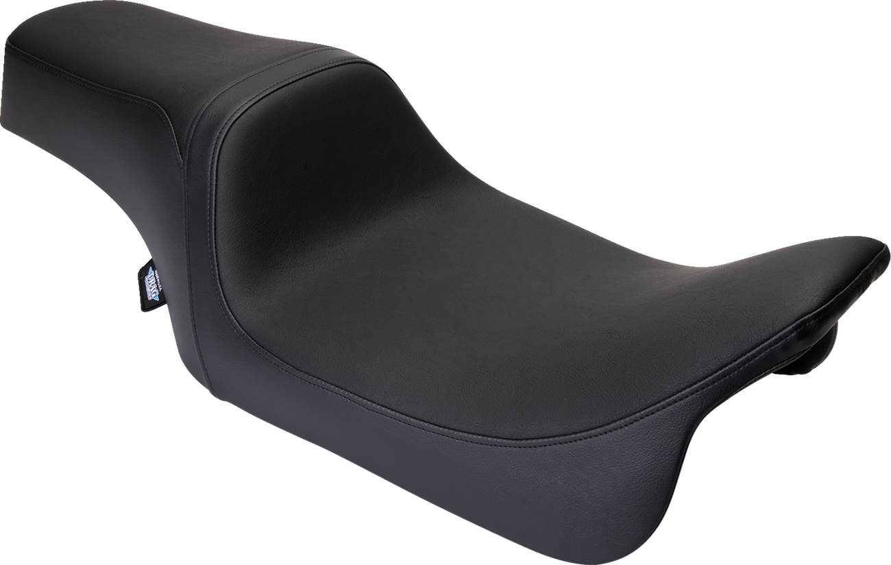Drag specialties seats Predator 1Up Seat - Vinyl - Black - Smooth - FLH '08-'23 Harley Davidson