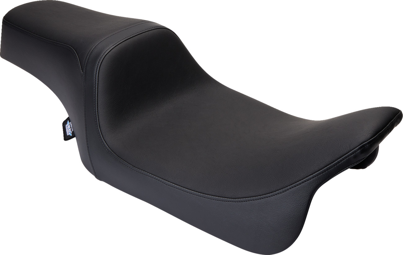 Drag specialties seats Predator 1Up Seat - Vinyl - Black - Smooth - FLH '08-'23 Harley Davidson