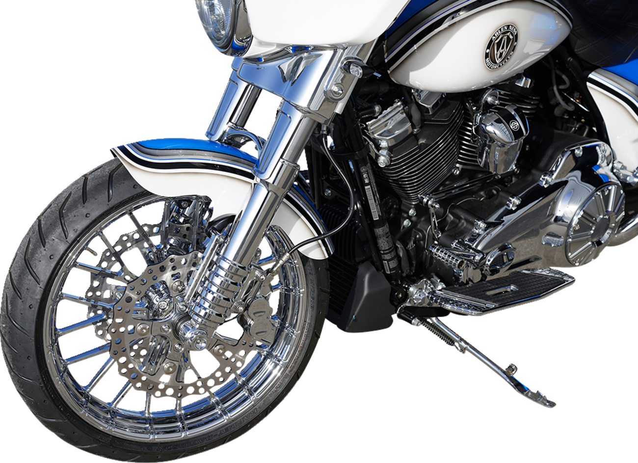 Arlen ness Fork Legs - 49 mm - Chrome - For Factory Brake Caliper Harley Davidson