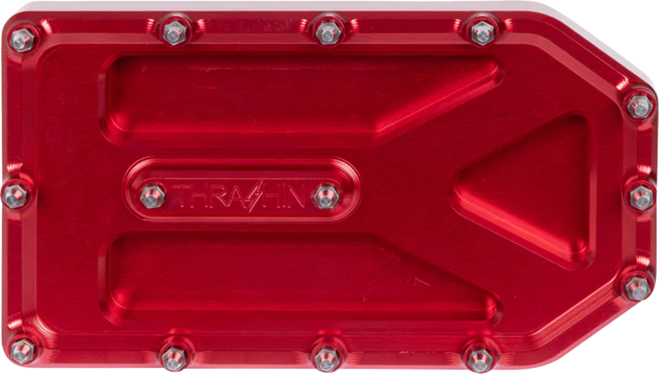 Thrashin supply co. Aggressor Brake Pedal Pad - Red - Touring Harley Davidson