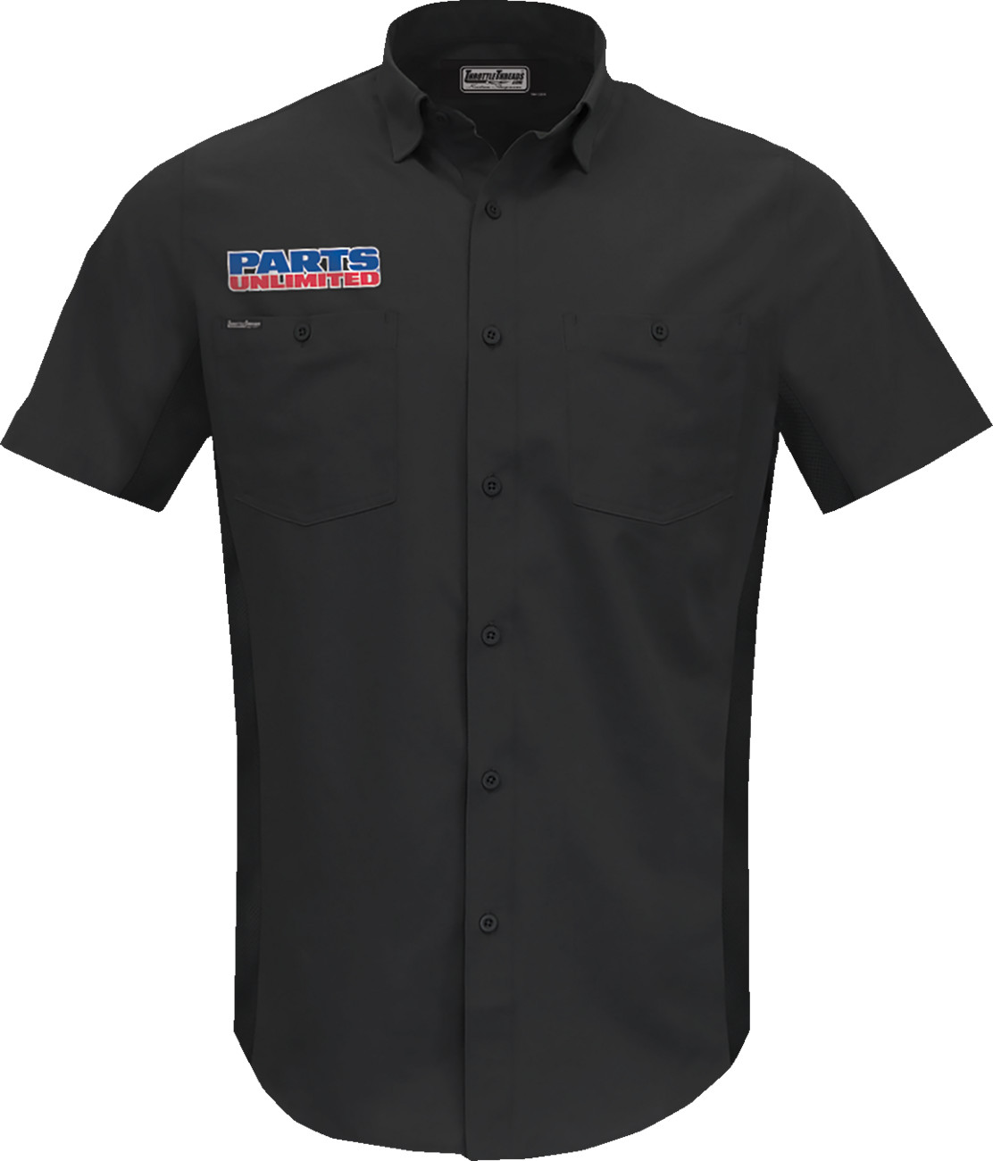 Throttle threads Parts Unlimited Vented Shop Shirt