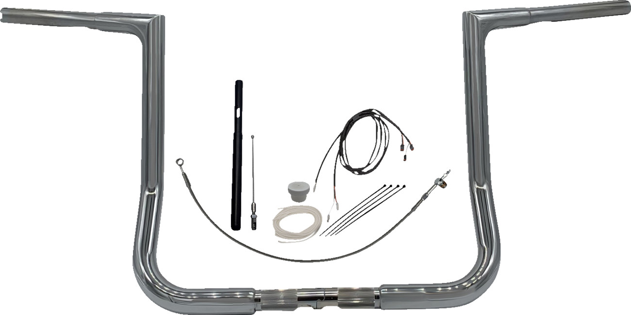 Fat Baggers Inc. 1 1/4" Flat Top EZ Install Handlebar Kit For Harley Touring 2021-2024