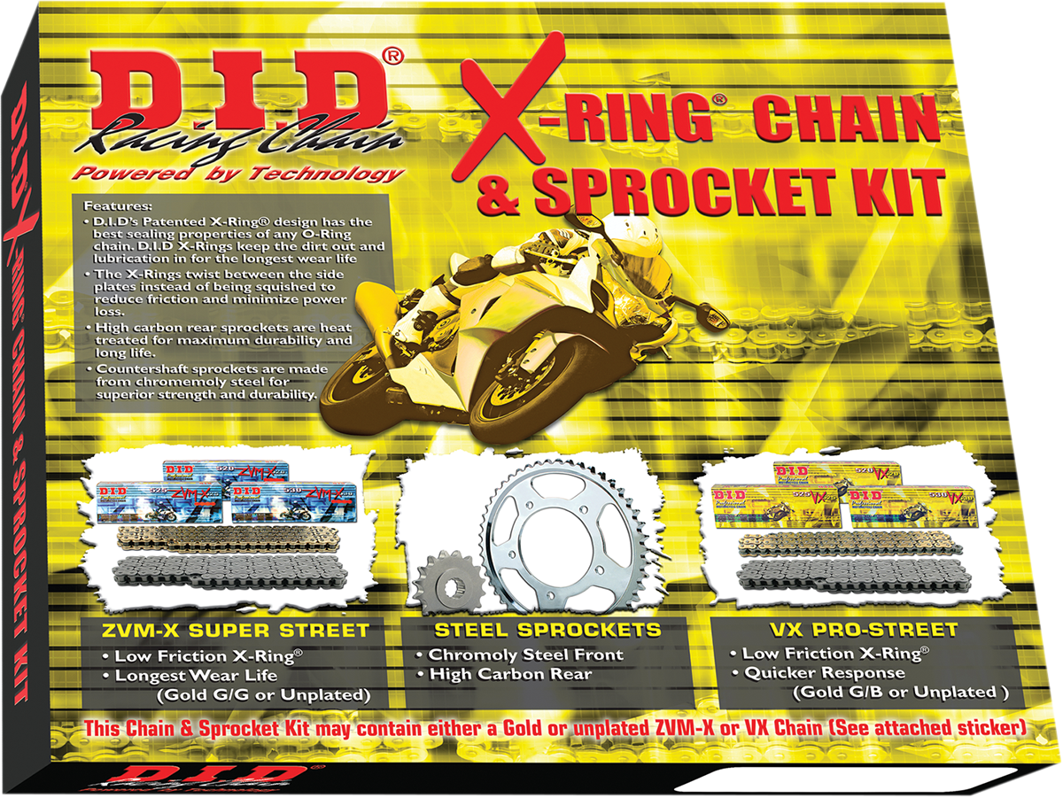 Did (DKK-010G) Chain Kit Kaw Zx1400 (1230-0361)