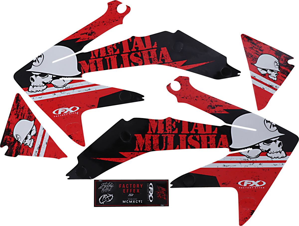 Factory Effex Metal Mulisha Shroud / Airbox Graphics Kit Honda CRF450R 2005-2008