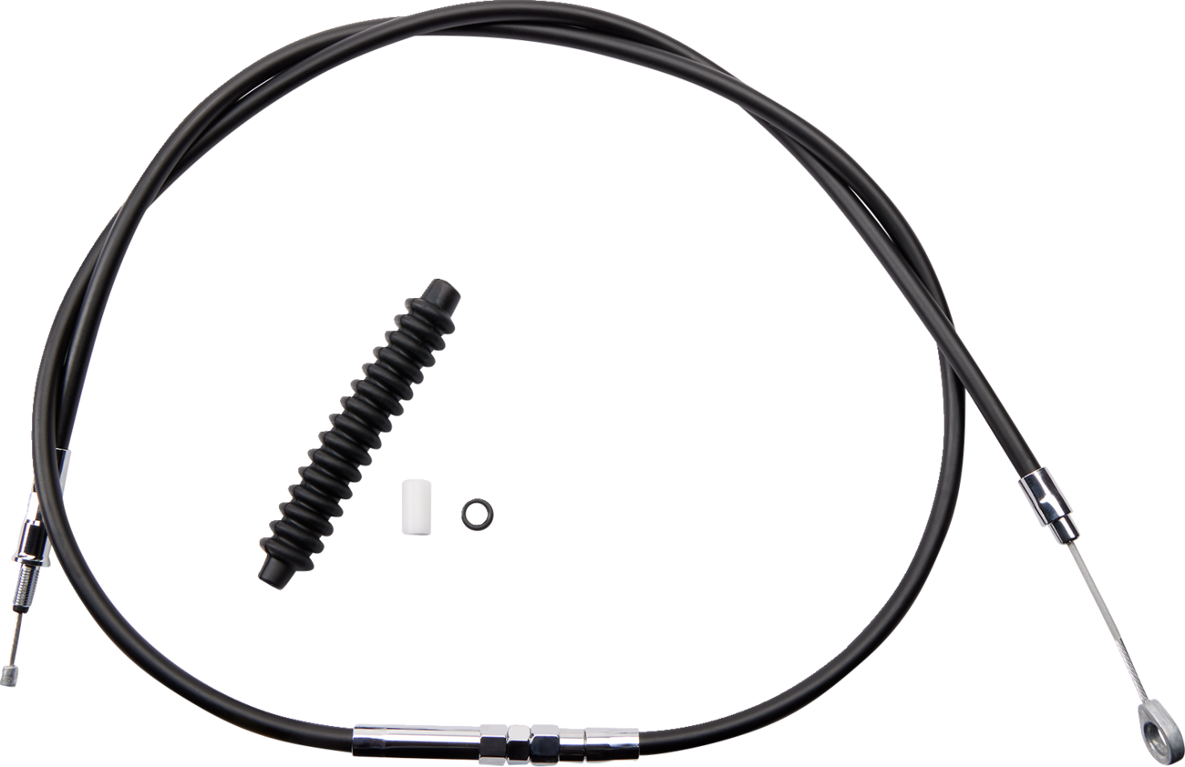 Drag specialties High-Efficiency Black Vinyl Clutch Cable - 64-11/16" Harley Davidson