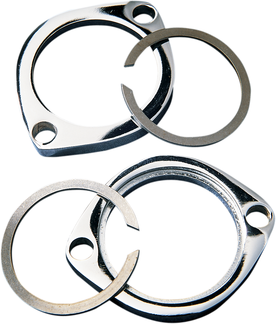 Drag specialties Exhaust Flange Kit - Chrome Harley Davidson