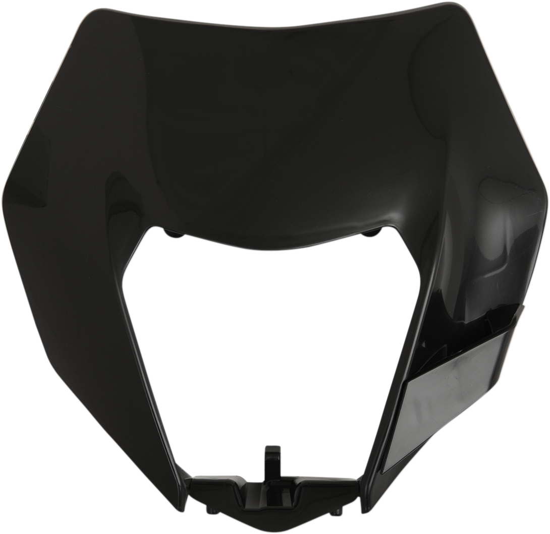 Ufo Replacement plastic for OEM headlight - Black KTM