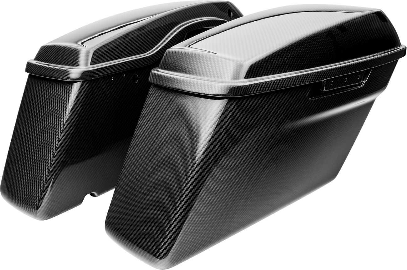 SlyFox Performance Carbon Fiber Saddlebag Bottoms For Harley Touring 2014-2025