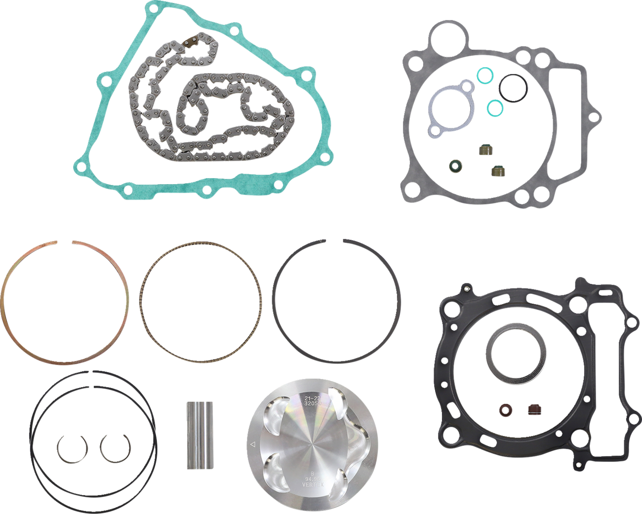 Top End Piston Kit Forged Replica for 4-Stroke
