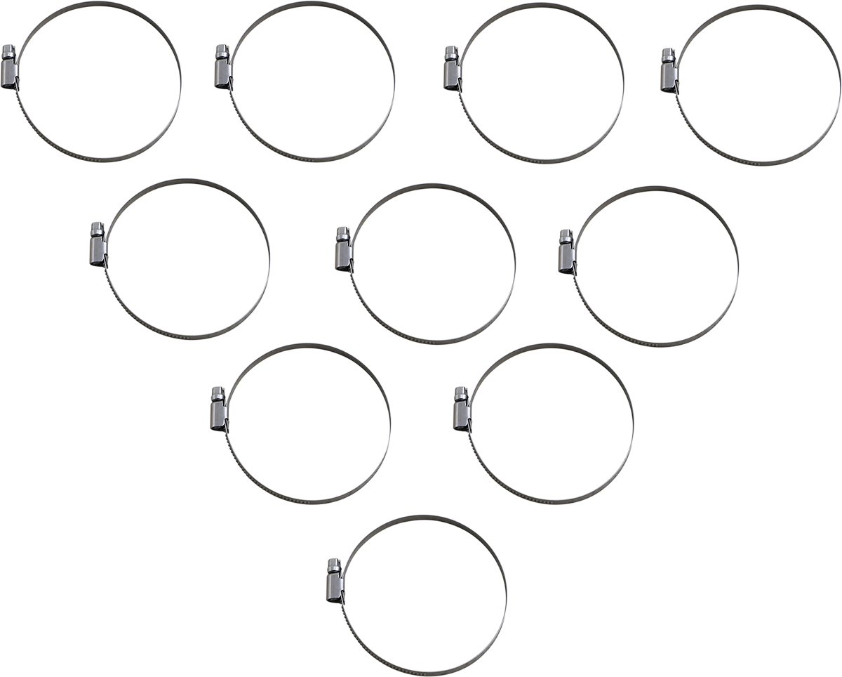 Parts unlimited Embossed Stainless Steel Hose Clamps