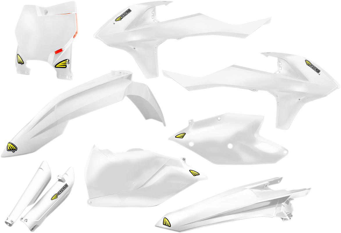 Cycra Body Kit - Powerflow - White - SX/SX-F/XC/XC-F KTM