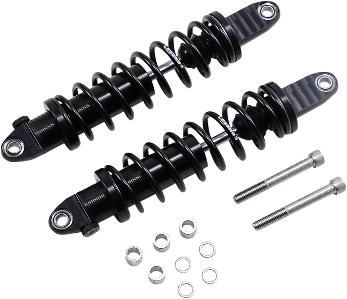 Legend Black Standard 14" RevoA Rear Shocks 9117 Harley Dyna FXDF