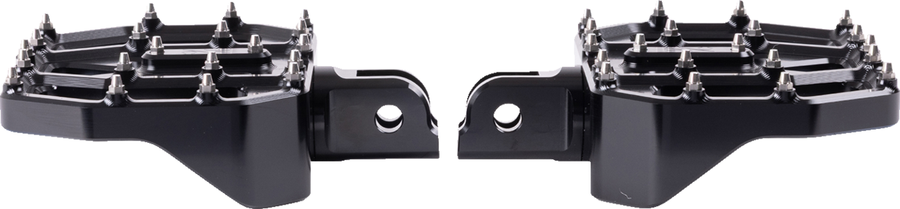 Thrashin supply co. Mini Aggressor Floorboards - Black - Front Harley Davidson