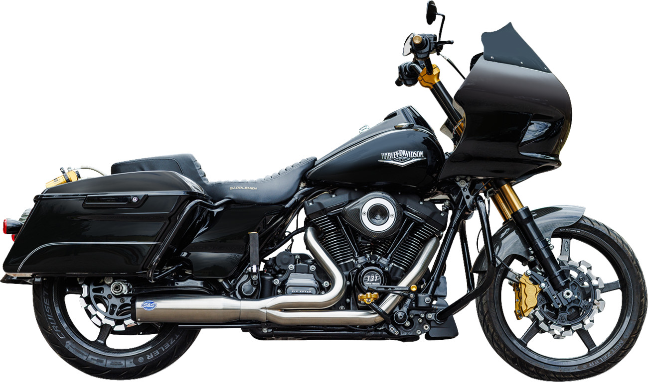 S&S Cycle 50-State Qualifier 2 Into 1 Stainless Exhaust For Harley Touring 2017-2026
