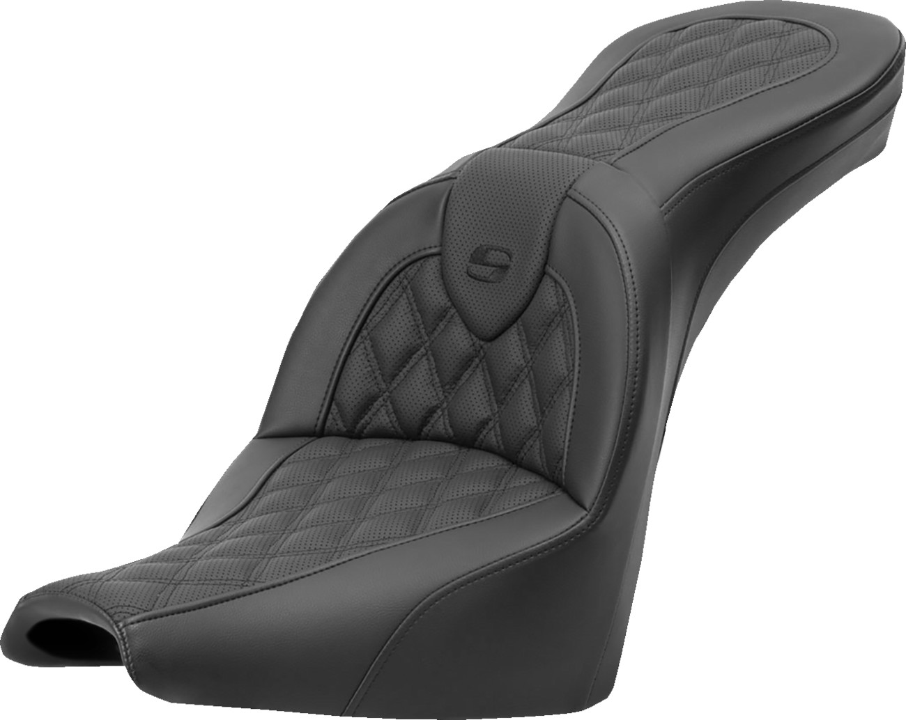 Saddlemen Roadsofa LS Lattice Stitch 2-Up Seat For Harley FXBB/S / FXST 2018-2026
