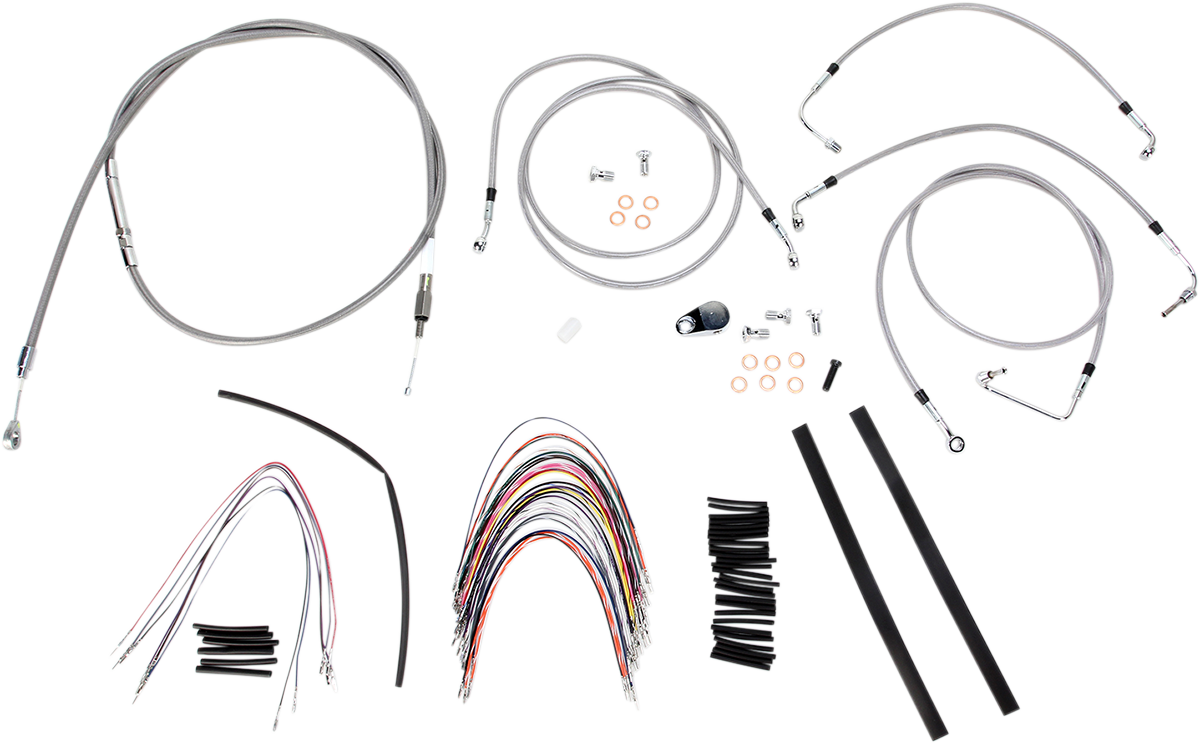 Burly Handlebar Cable Installation Kit For Harley Road King / Glide w/ ABS 2008-2013
