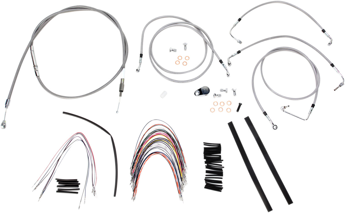 Burly Handlebar Cable Installation Kit For Harley Road King / Glide w/ ABS 2008-2013