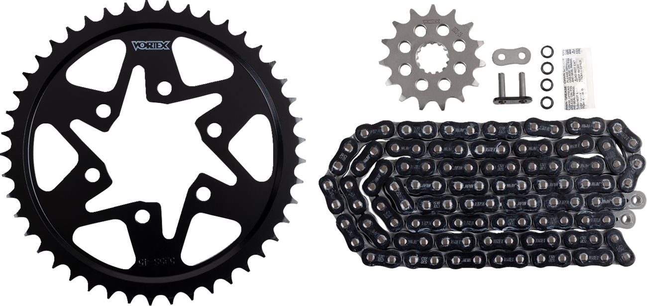 Vortex OES Original Equipment Steel Chain Kit 1995-1996 Suzuki GSF 1200 Bandit S / 1997-2005 Suzuki GSF1200S Bandit
