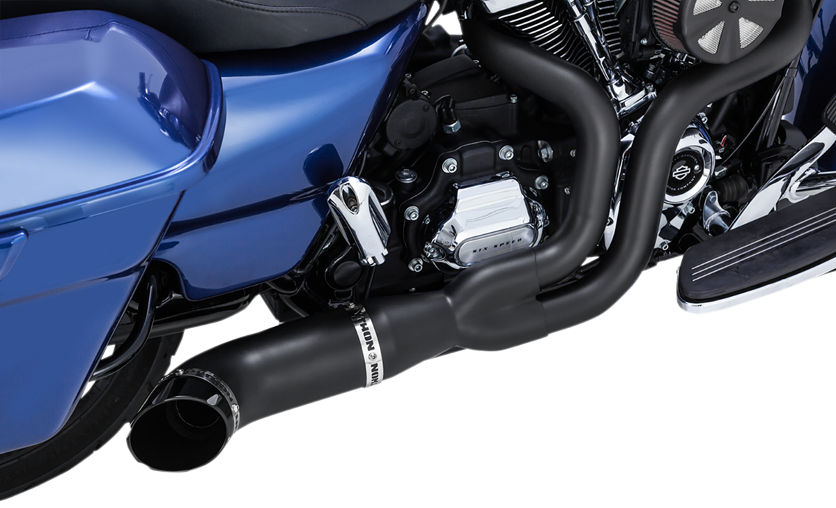 Python Black 2 into 1 Motorcycle Exhaust 2018 Harley Davidson Touring