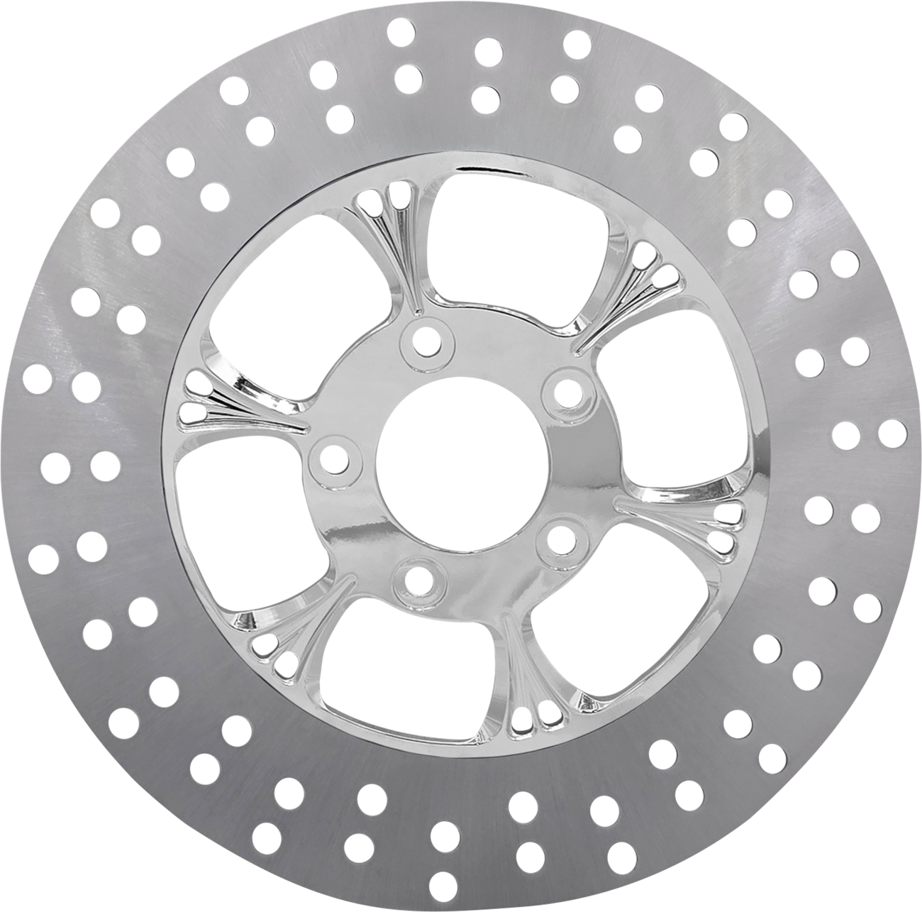 Rc components Floating Brake Rotor - Front Left - Majestic - 320 mm - Chrome 2024-2024 Harley Davidson FLTRX Road Glide / 2024-2024 Harley Davidson FLHX Street Glide
