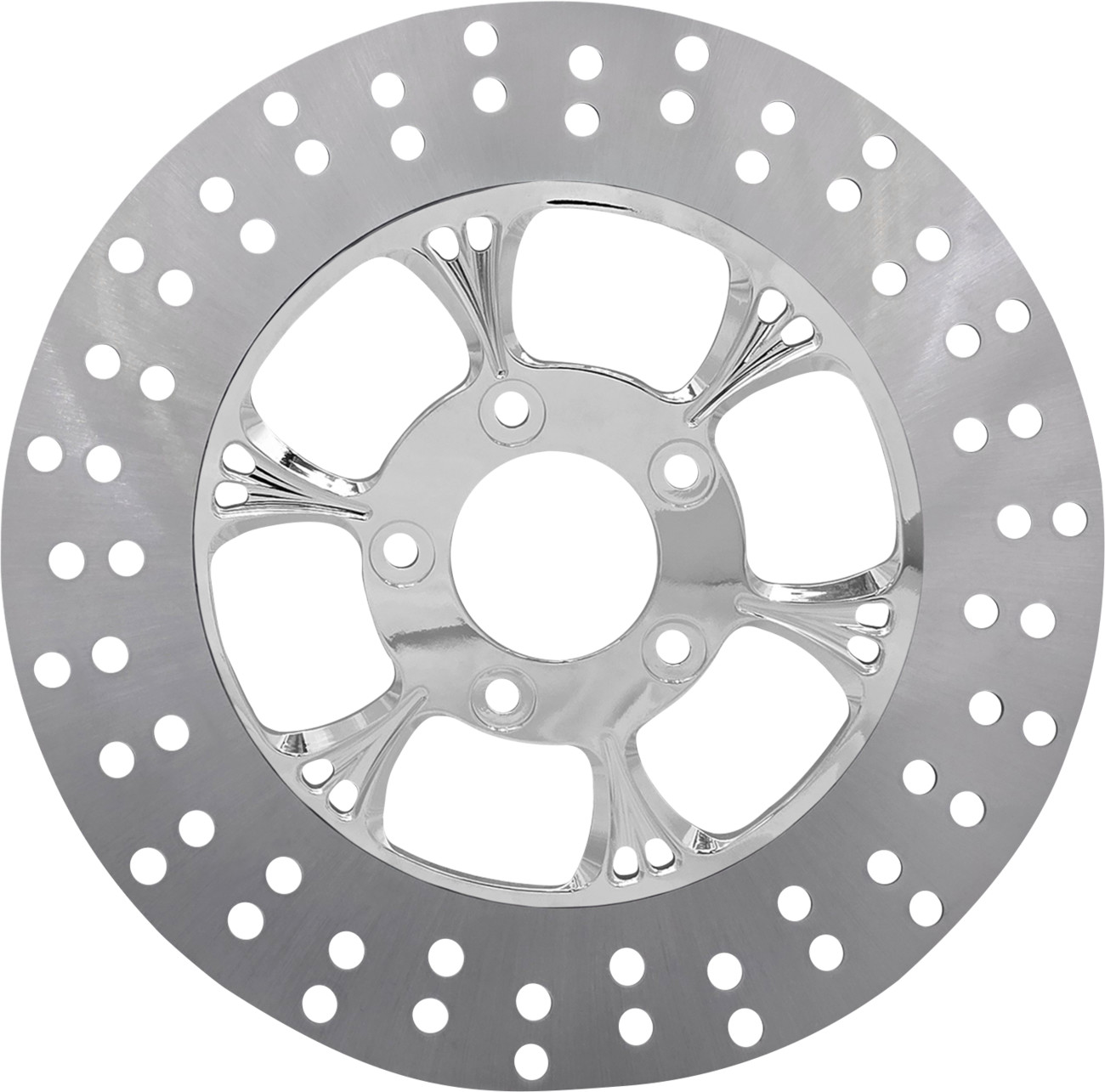 Rc components Floating Brake Rotor - Front Left - Majestic - 320 mm - Chrome 2024-2024 Harley Davidson FLTRX Road Glide / 2024-2024 Harley Davidson FLHX Street Glide