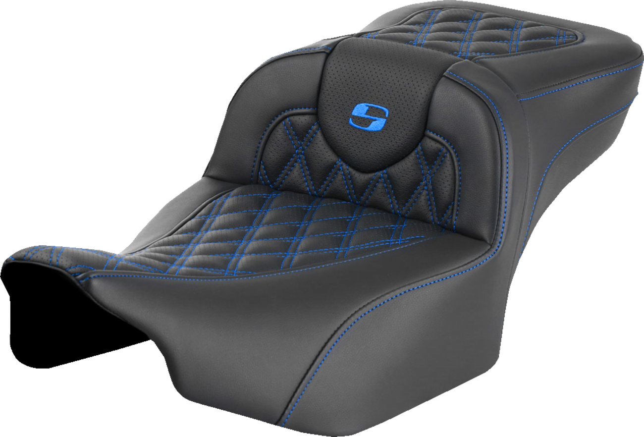 Saddlemen Roadsofa LS Lattice Stitch 2-Up Seat For Harley FLHX / FLTRX 2023-2025