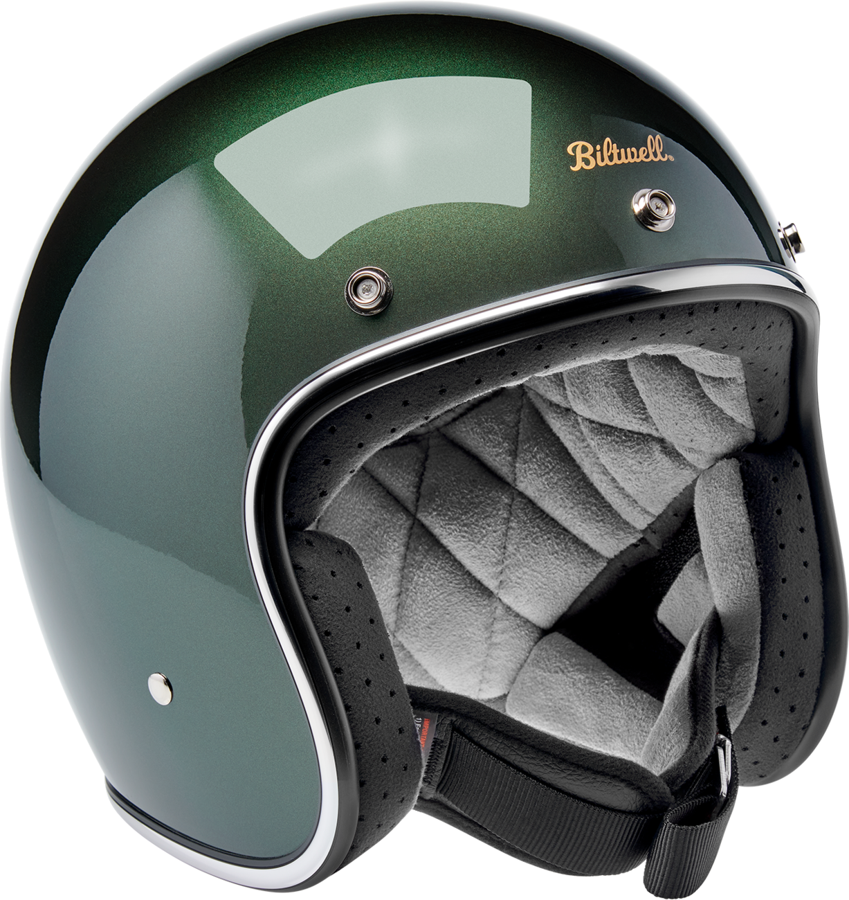Biltwell Bonanza Helmet — Metallic/Sierra Green