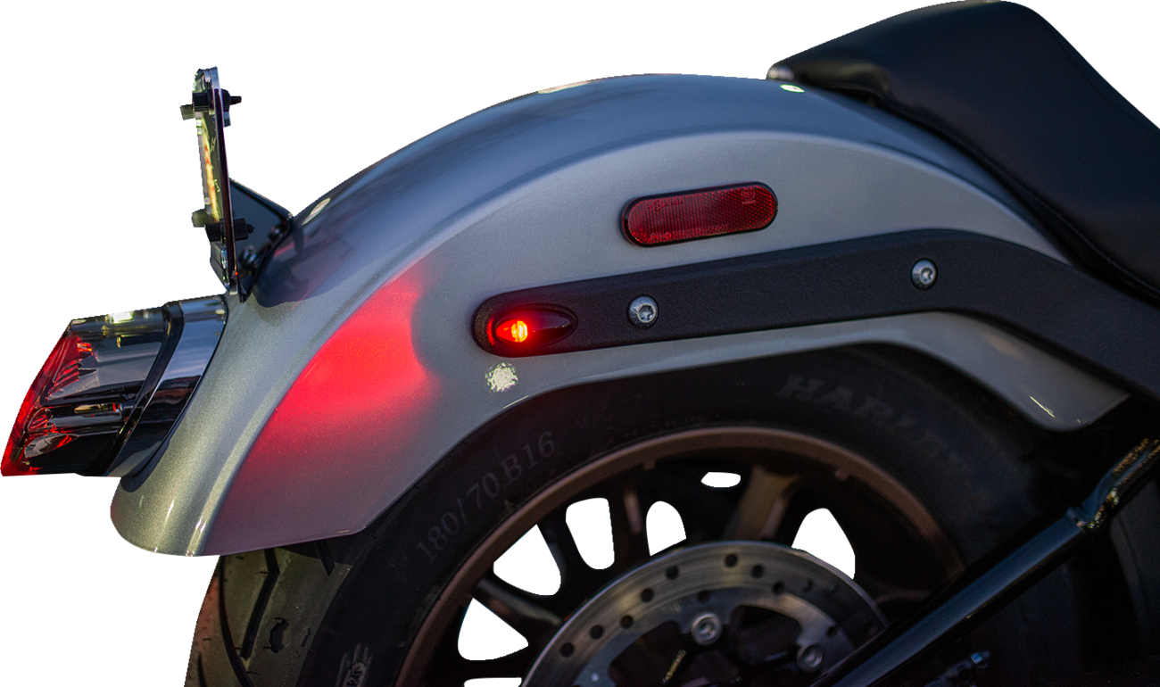 Kodlin usa 3-1 Mini Fender Strut Indicator Lights - Black Harley Davidson