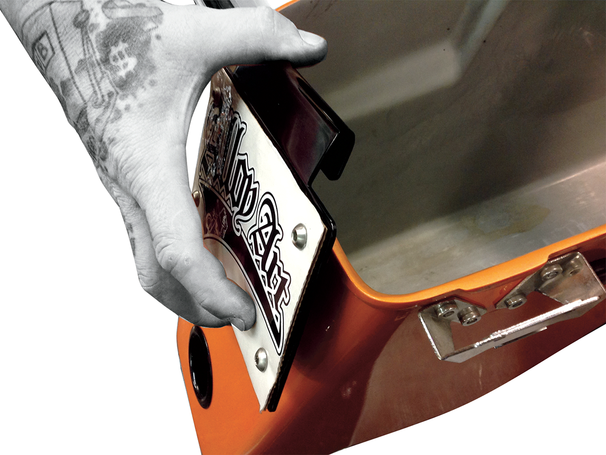 Alloy Art Removable License Plate Mount For Harley Touring 1993-2025