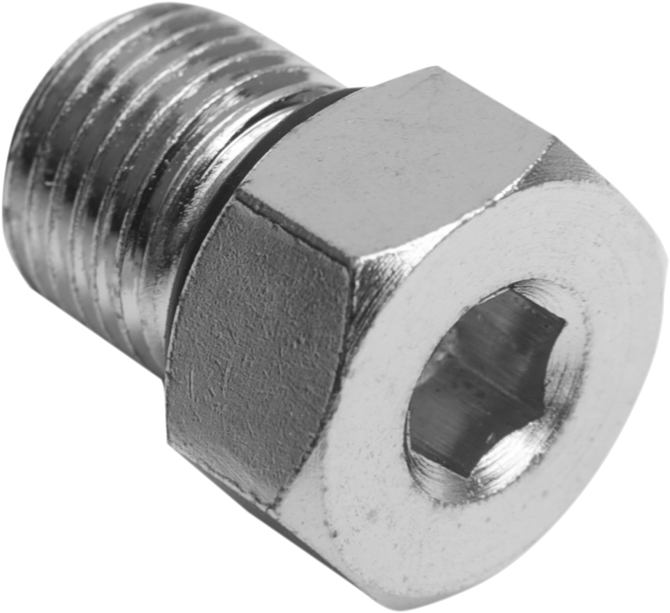 Drag Specialties Single Zinc 1/2"-20 Magnetic Primary Drain Plug & O-Ring