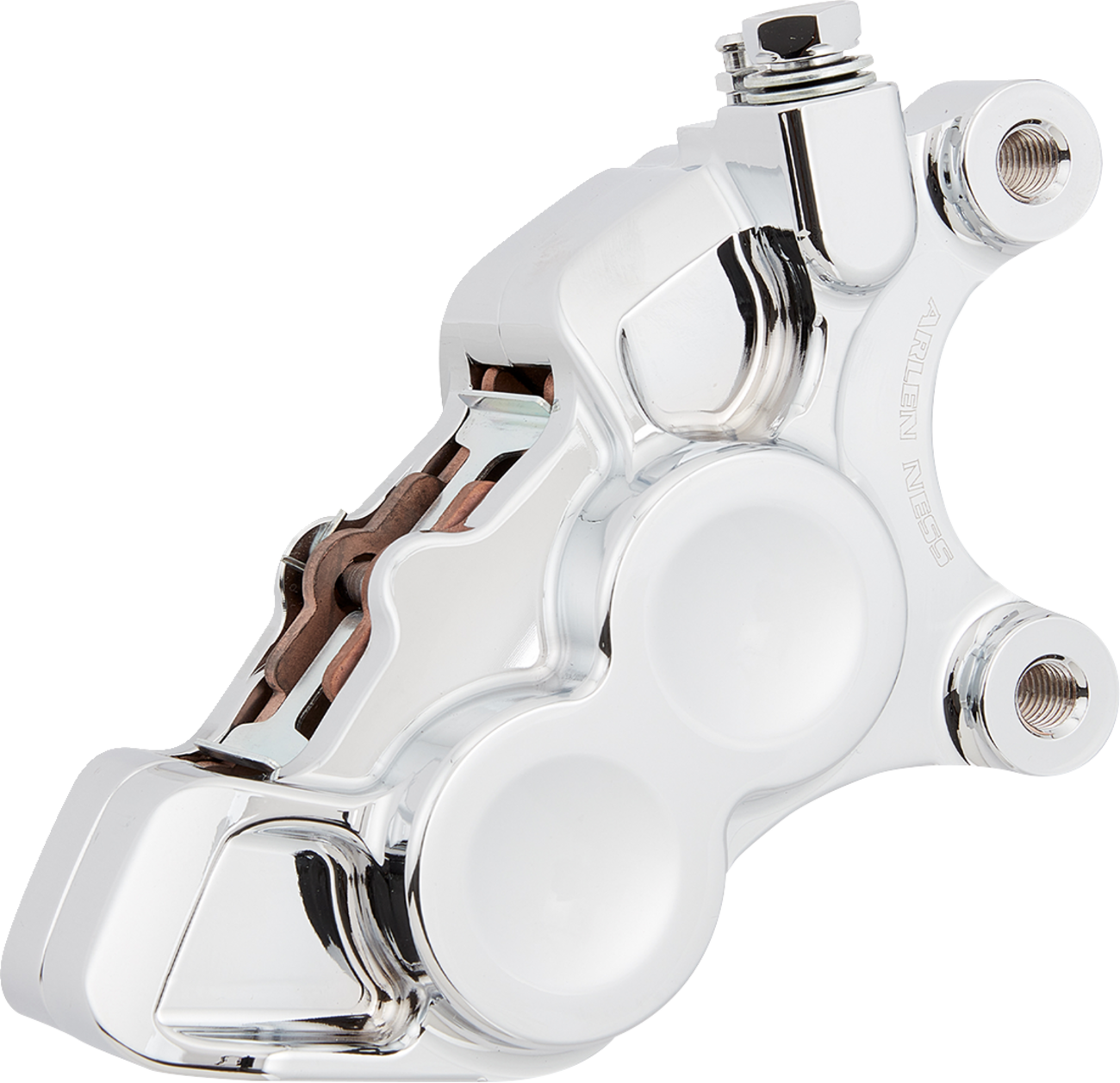 Arlen ness 4-Piston Caliper - Front Right - 11.8" - Chrome Harley Davidson