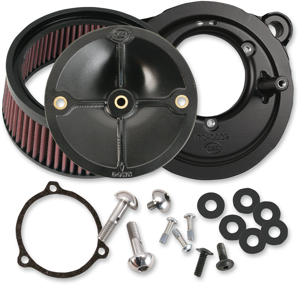 S&amp;S CYCLE Super Stock™ Stealth Air Cleaner Kit