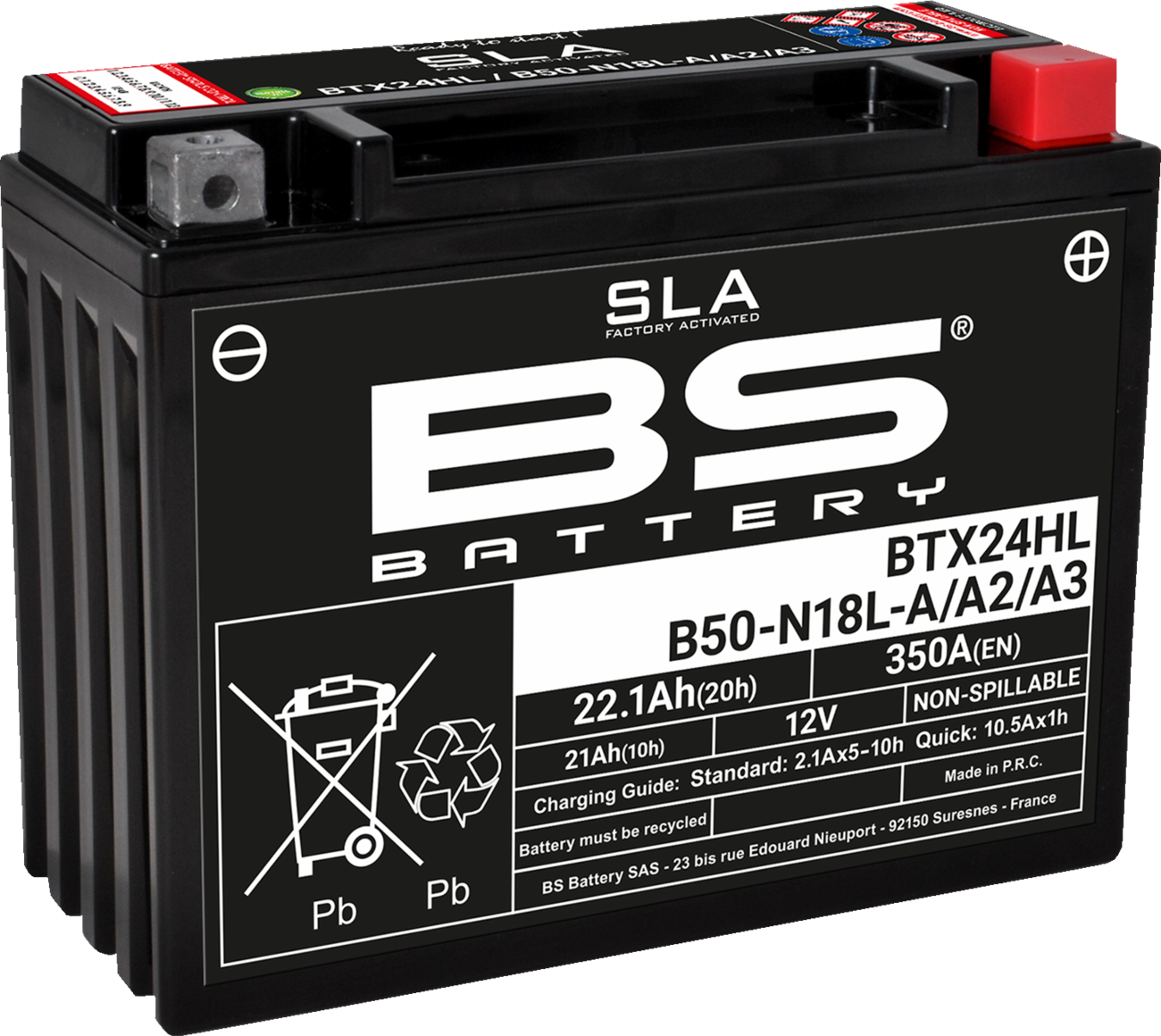 BS BATTERY SLA Factory- Activated AGM Maintenance-Free Battery