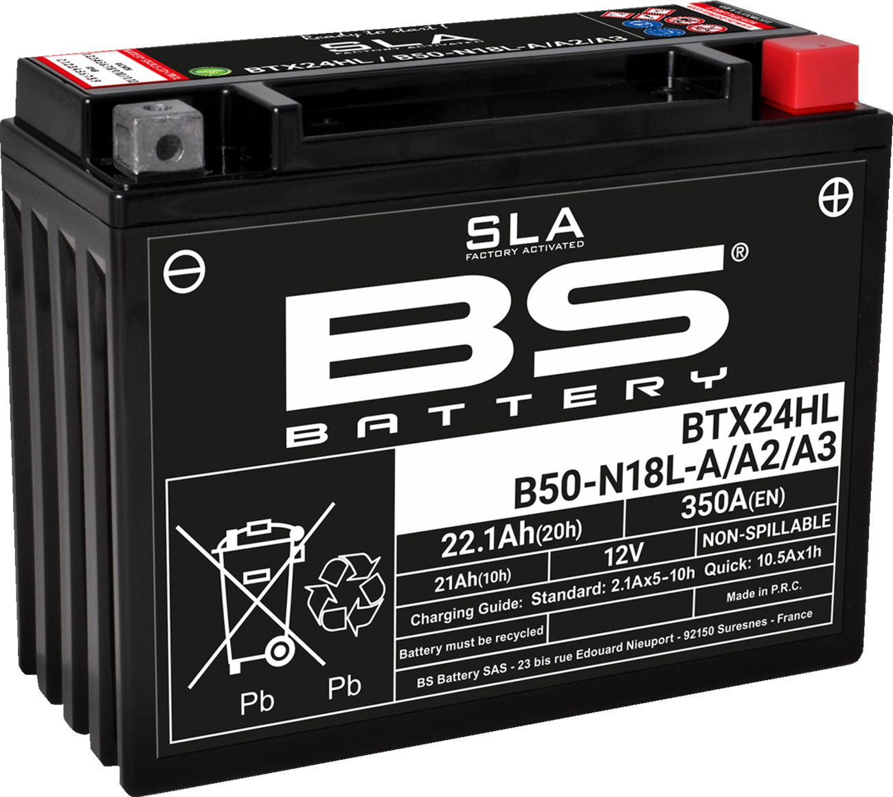 SLA Factory- Activated AGM Maintenance-Free Battery