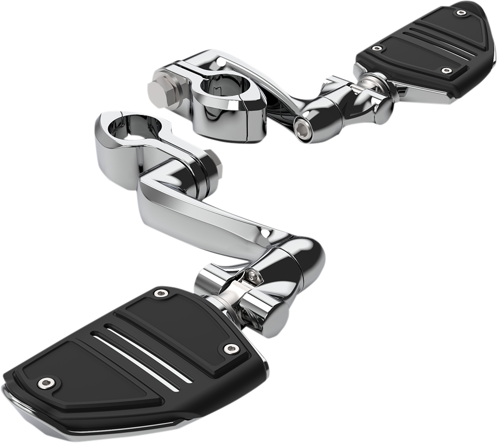 Ciro Twin Rail Highway Bar Footrests With Extended Arm