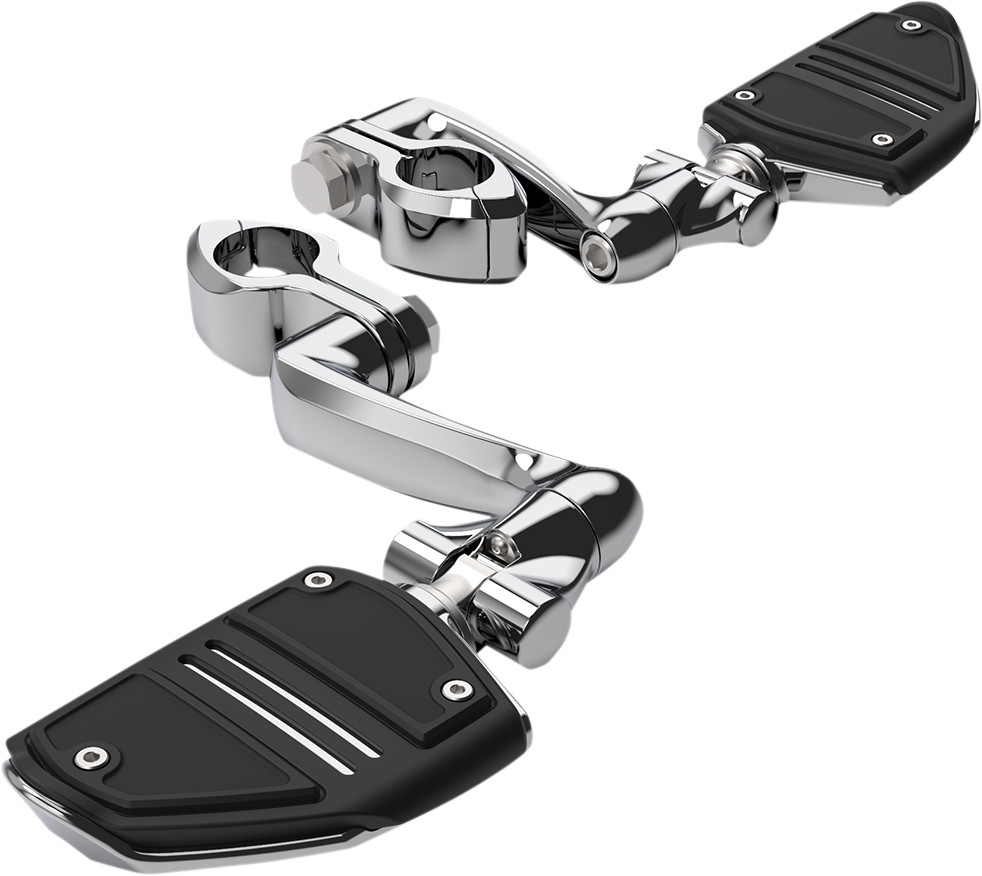 Ciro Twin Rail Highway Bar Footrests With Extended Arm