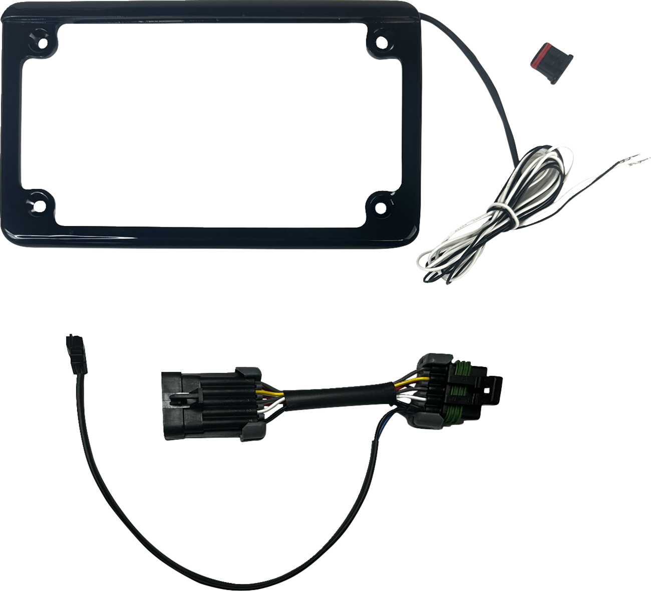 Custom Dynamics License Plate Frame With Tag Light Polrais RZR Pro 2021-2024
