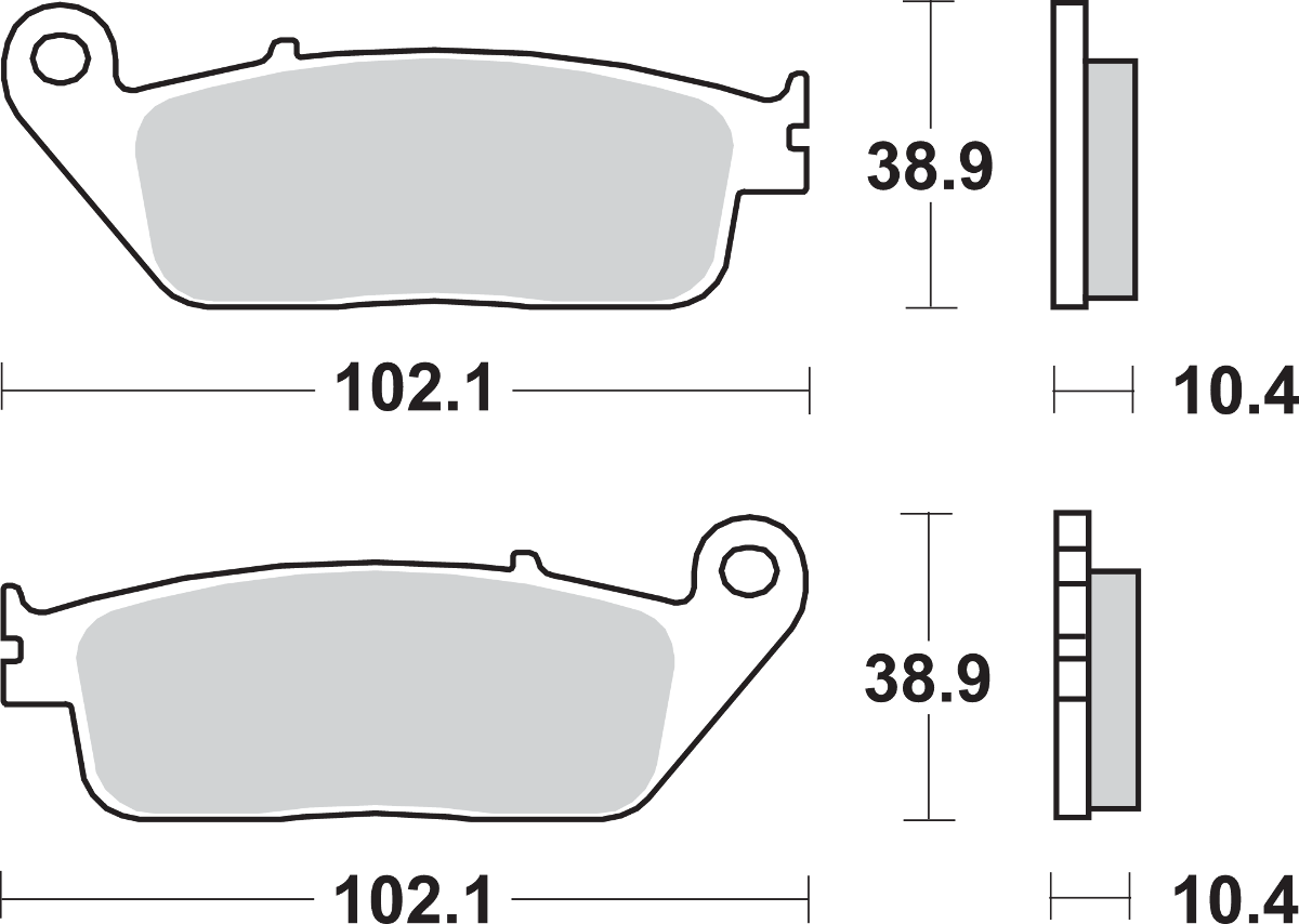 SBS LS Sintered Rear Brake Pads 654LS