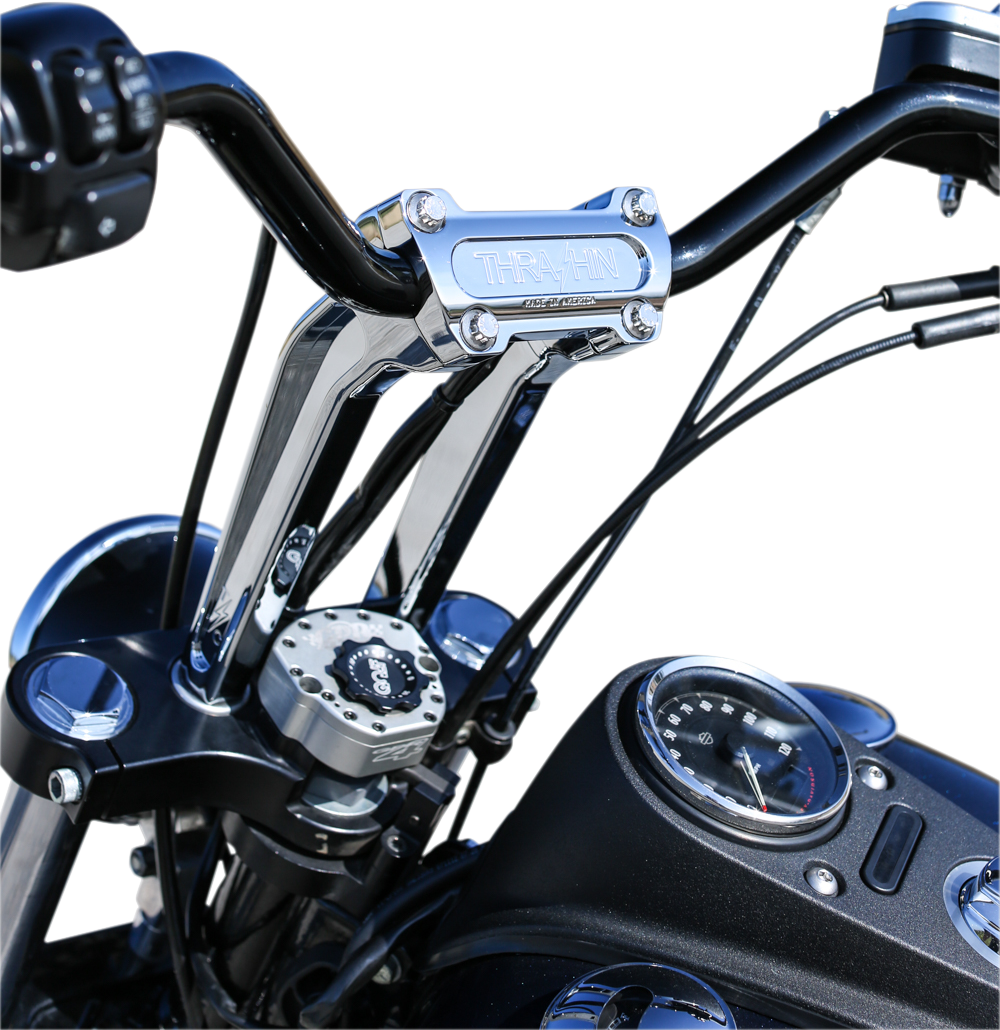 Thrashin supply co. Handlebar Risers - Pull Back - 9-1/2" - Chrome