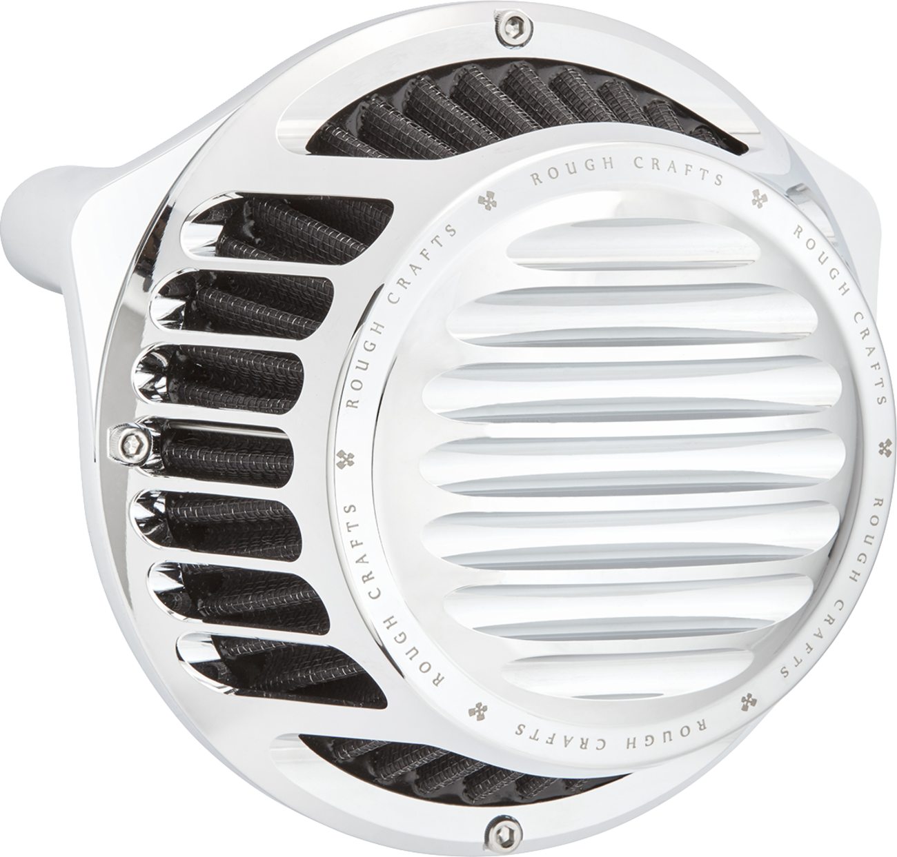 Arlen ness Rough Craft Air Cleaner Kit - Chrome Harley Davidson