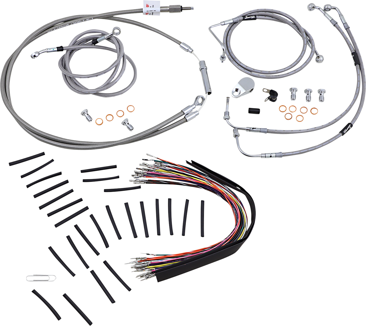 Burly Handlebar Cable Installation Kit For Harley w/ ABS
