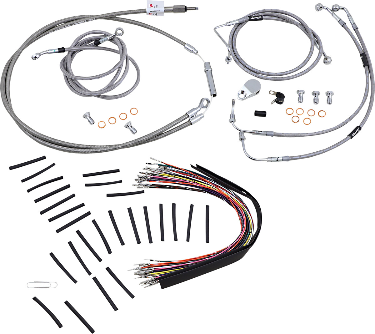 Burly Handlebar Cable Installation Kit For Harley Touring w/ABS 2008-2013