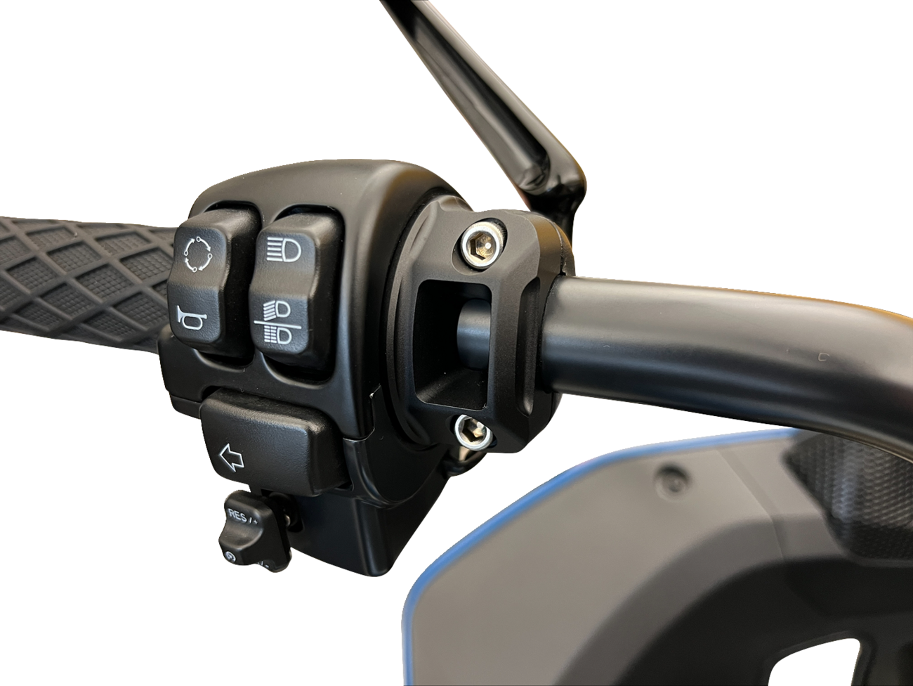 Kodlin usa Perch Clamps - Brake/Clutch - Black Harley Davidson