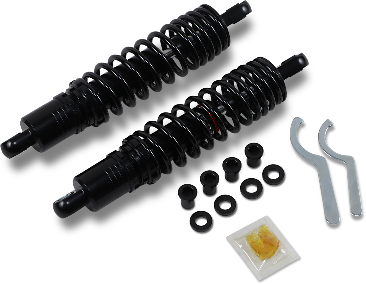 Drag specialties shocks Premium Ride-Height Adjustable Shocks - Black - Heavy Duty - 12.5" Harley Davidson