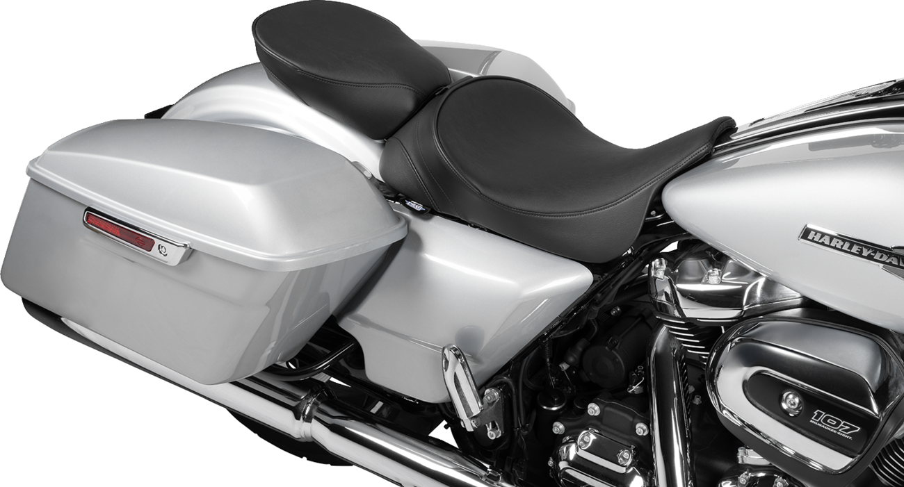 Drag specialties seats Rear Solo Seat - Wide - Smooth - FL '97-'23 Harley Davidson