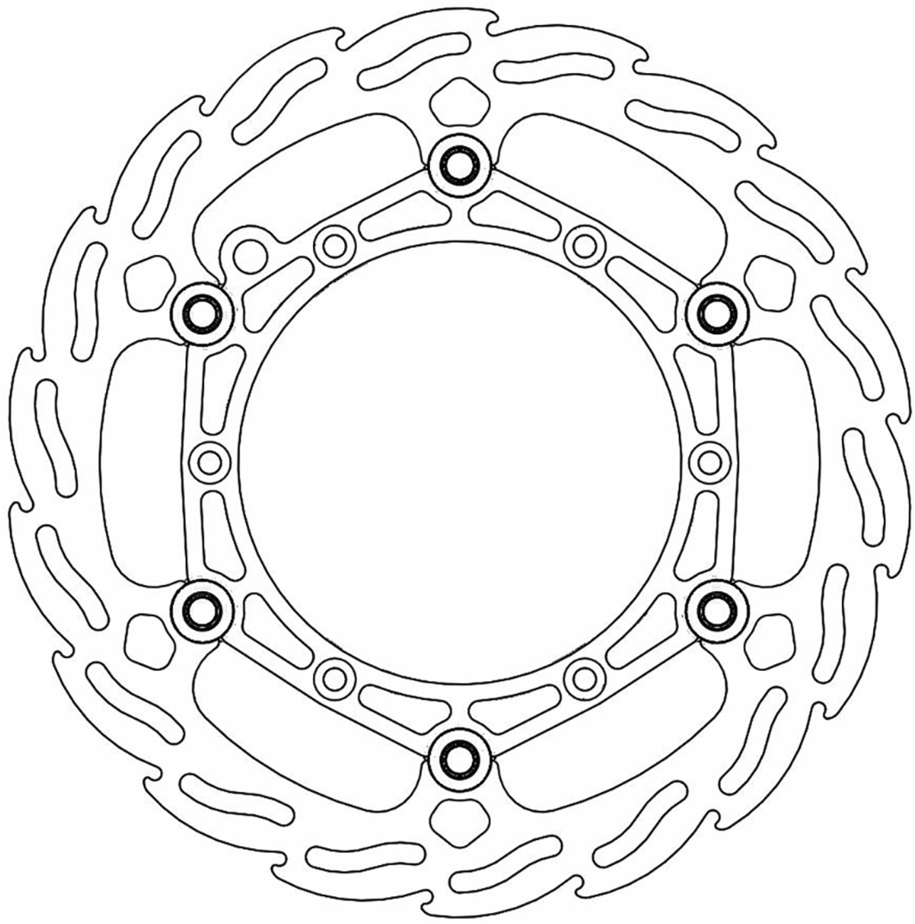 Moto-master Brake Rotor - Front - Flame Gas Gas/Husaberg/Husqvarna/KTM