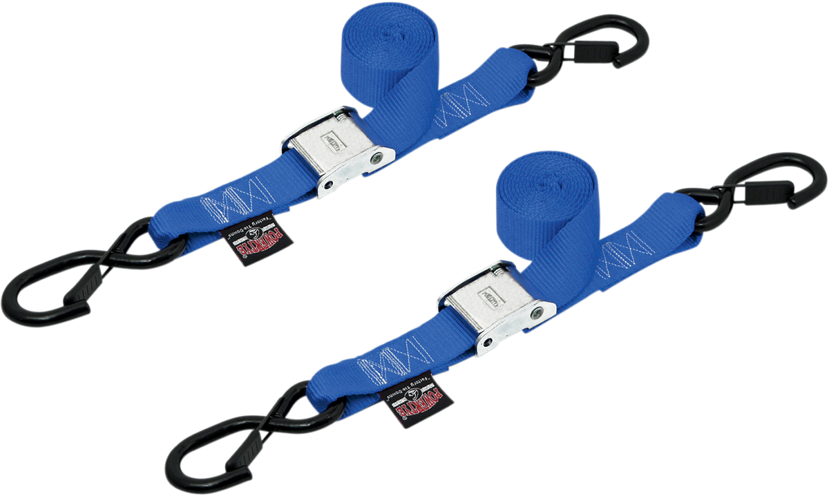 Powertye mfg. 1-1/2" Cam-Buckle with Safety Latch Hooks