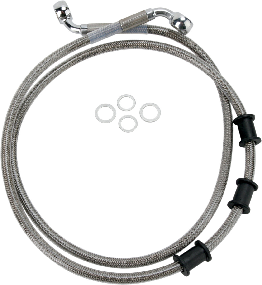 Drag Specialties Extended Length Stainless Steel Brake Line Kit
