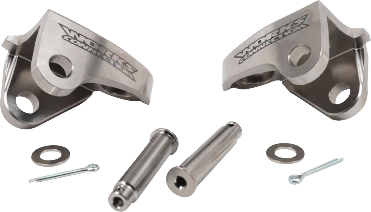 Works Connection Titanium Foot Peg Mounts