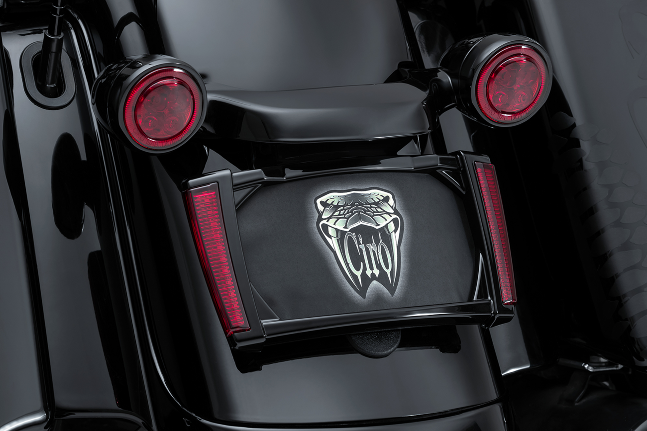 Ciro LED Lighted License Plate Frame For Harley Touring 2014-2025